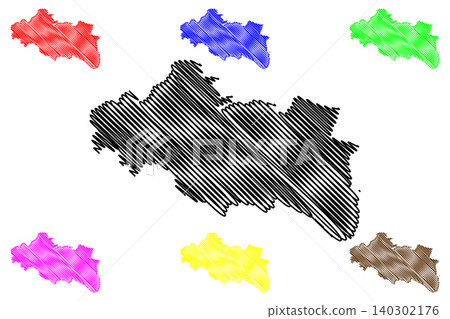 Modling district (Republic of Austria or osterreich, Lower Austria or Niederosterreich state) map vector illustration, scribble sketch Bezirk Modling map Modling district (Republic of Austria or osterreich, Lower Austria or Niederosterreich state) map vector illustration, scribble sketch Bezirk Modling map 140302176