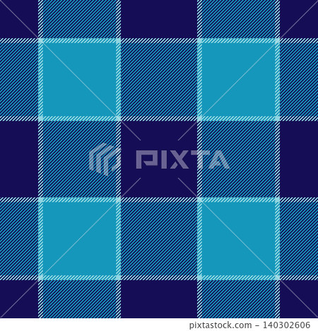 Filigree background plaid fabric, decorating tartan check texture. Overlay seamless pattern textile vector in cyan and indigo colors. Filigree background plaid fabric, decorating tartan check texture. Overlay seamless pattern textile vector in cyan and indigo colors. 140302606
