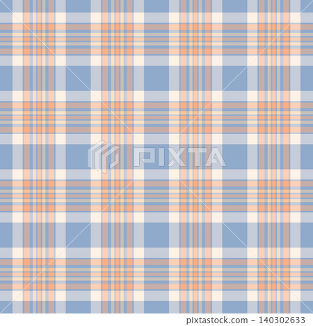 Drapery plaid vector textile, popular pattern seamless tartan. Twill check background fabric texture in pastel and light colors. 140302633