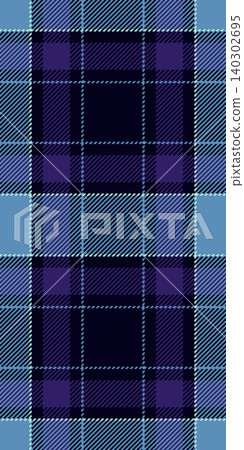 Glamor plaid seamless vector, turkish background texture tartan. Hipster check fabric pattern textile in black and cyan colors. 140302695
