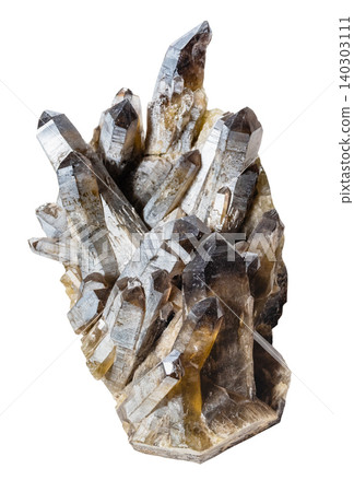 sample of smoky quartz crystals cutout sample of smoky quartz crystals cutout 140303111