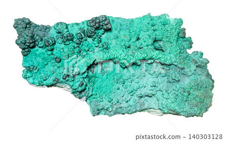 raw piece of green bubbly malachite rock cutout raw piece of green bubbly malachite rock cutout 140303128