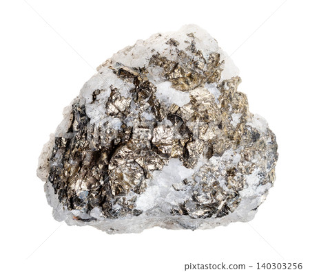 raw armenian iron pyrite in quartz rock cutout raw armenian iron pyrite in quartz rock cutout 140303256