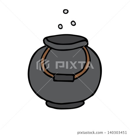 Vector hand drawn sketch witch bowl Vector hand drawn sketch witch bowl 140303451