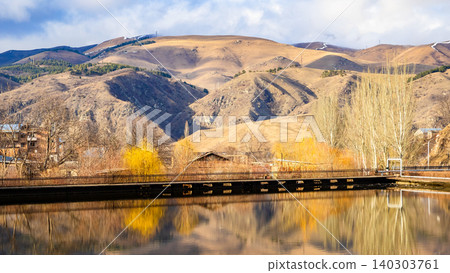 panoramic view of Three Lakes in Vanadzor city panoramic view of Three Lakes in Vanadzor city 140303761
