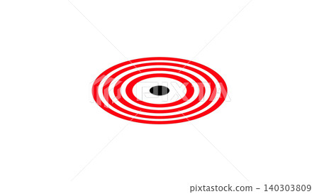 Isometric red and black bullseye target circle on transparent background, concept of business strategy aim and successful goal achievement Isometric red and black bullseye target circle on transparent background, concept of business strategy aim and successful goal achievement 140303809