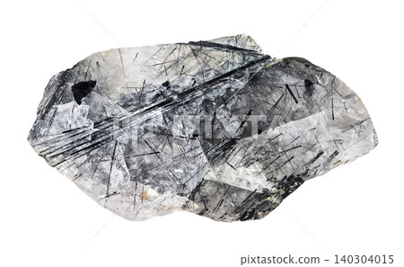 raw piece of schorl tourmaline quartz cutout raw piece of schorl tourmaline quartz cutout 140304015