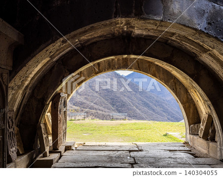 arch of library gallery in Haghpat Monastery, Lori arch of library gallery in Haghpat Monastery, Lori 140304055