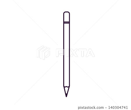 Pencil line art icon illustration isolated on white background Pencil line art icon illustration isolated on white background 140304741