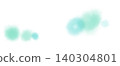 A banner texture featuring watercolor polka dots in varying shades of light blue and light green. 140304801