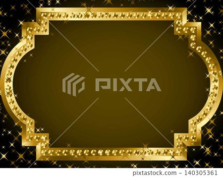 Frame, rhinestone FB2, 1k gold Frame, rhinestone FB2, 1k gold 140305361