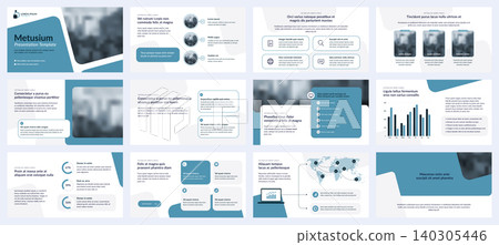 Corporate Blue Presentation Template for Business Slides, Pitch Decks and Professional Company Reports Corporate Blue Presentation Template for Business Slides, Pitch Decks and Professional Company Reports 140305446