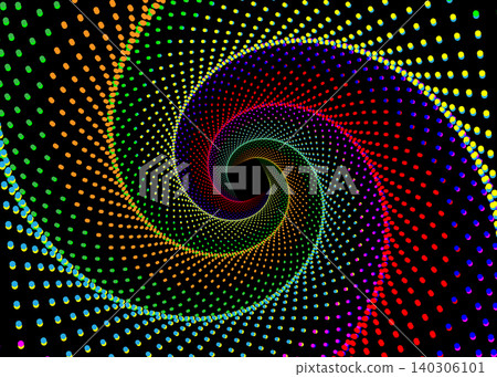 colorful spiral vortex dots abstract art colorful spiral vortex dots abstract art 140306101