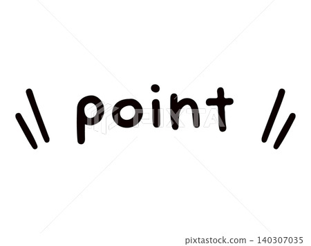 The word "point" and a simple line speech bubble (vector) The word "point" and a simple line speech bubble (vector) 140307035