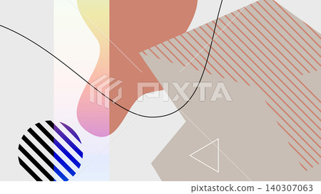 Pastel Memphis Vibe Background 140307063