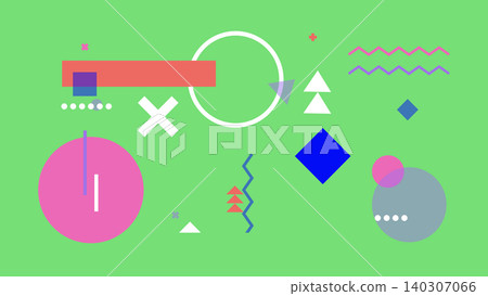 Colorful Memphis Fun Background Colorful Memphis Fun Background 140307066