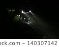 多台搗固機深夜進行軌道維修作業 140307142