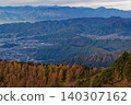The Southern Alps mountain range as seen from the Daibosatsu-rei ridge in the morning. 140307162
