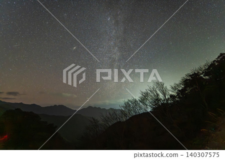 銀河星空景觀,屋久島,眾神居住的島嶼(冬季) 銀河星空景觀,屋久島,眾神居住的島嶼(冬季) 140307575