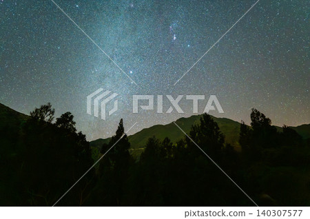 銀河星空景觀,屋久島,眾神居住的島嶼(冬季) 銀河星空景觀,屋久島,眾神居住的島嶼(冬季) 140307577