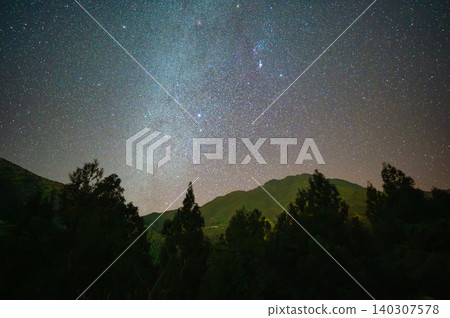 銀河星空景觀,屋久島,眾神居住的島嶼(冬季) 銀河星空景觀,屋久島,眾神居住的島嶼(冬季) 140307578