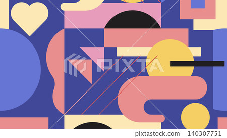 Playful Shape Bounce Background Playful Shape Bounce Background 140307751