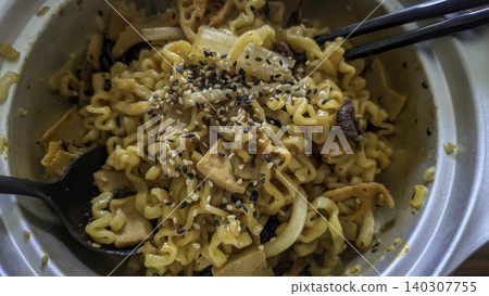 Korean-style stir-fried noodles Korean-style stir-fried noodles 140307755