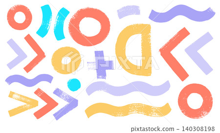 Calm Pastel Shapes Background Calm Pastel Shapes Background 140308198