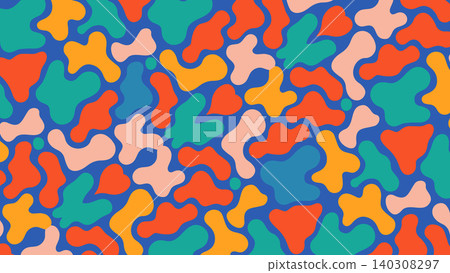 Colorful Modern Shape Pattern Background Colorful Modern Shape Pattern Background 140308297