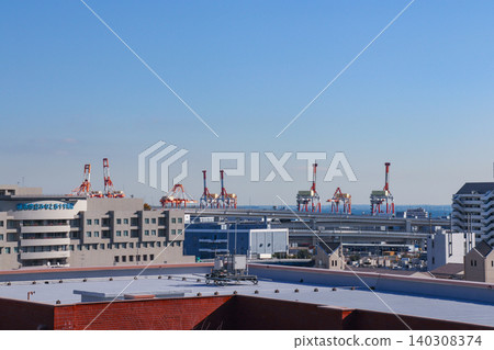 橫濱港週邊街景(神奈川縣橫濱市中區) 橫濱港週邊街景(神奈川縣橫濱市中區) 140308374