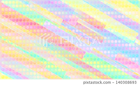 Pastel-colored rainbow abstract stripes and dot patterns Pastel-colored rainbow abstract stripes and dot patterns 140308693
