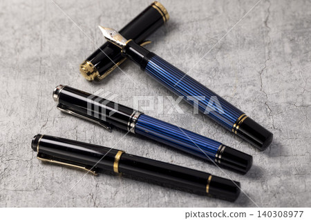 Three high-end fountain pens Three high-end fountain pens 140308977