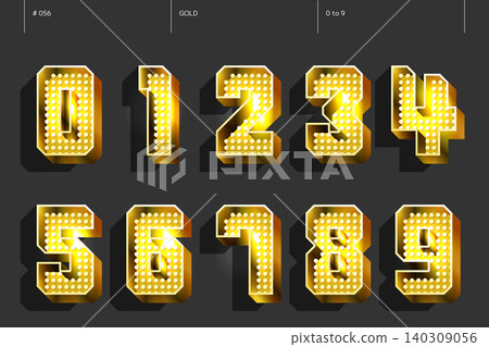 金色數字集,從0到9_056 金色數字集,從0到9_056 140309056