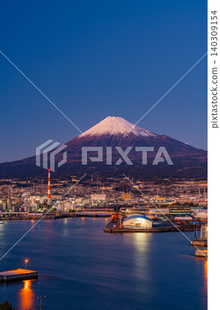 Mount Fuji as seen from Tagonoura Port (Shizuoka Prefecture) - Evening View Mount Fuji as seen from Tagonoura Port (Shizuoka Prefecture) - Evening View 140309154