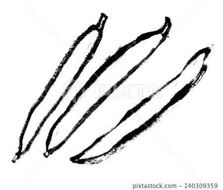 Ink painting, ink wash painting, green beans Ink painting, ink wash painting, green beans 140309359