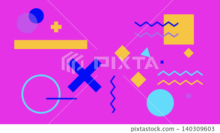 Blush Memphis Pattern Background Blush Memphis Pattern Background 140309603