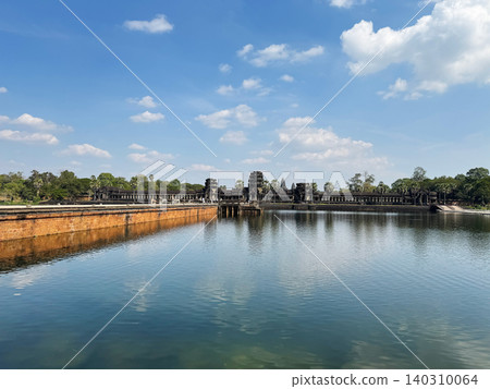 Angkor Wat, visible beyond the moat, January 2026 Angkor Wat, visible beyond the moat, January 2026 140310064