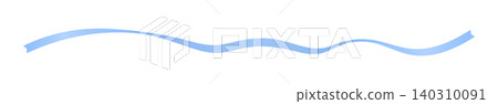 Simple and stylish blue ribbon decoration illustration material - flowing wave-shaped band design element Simple and stylish blue ribbon decoration illustration material - flowing wave-shaped band design element 140310091