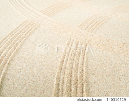 Zen Garden Sand Background Japanese Balance Meditation Relax buddhism spirituality, pattern line wave mandala mockup spa vacation yoga lifestyle natural desert summer, texture desert, aroma therapy. Zen Garden Sand Background Japanese Balance Meditation Relax buddhism spirituality, pattern line wave mandala mockup spa vacation yoga lifestyle natural desert summer, texture desert, aroma therapy. 140310529