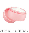 Beauty cream face, Cream jar cosmetic, 3d Illustration 140310617