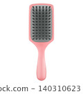 Hair brush, beauty and cosmetic, 3d Illustration 140310623
