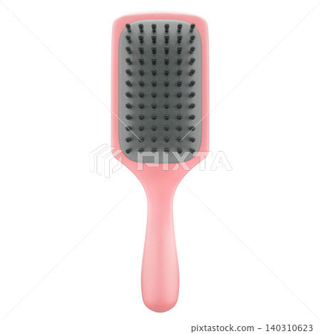 Hair brush, beauty and cosmetic, 3d Illustration Hair brush, beauty and cosmetic, 3d Illustration 140310623