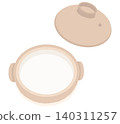 An empty pot with the lid open 140311257
