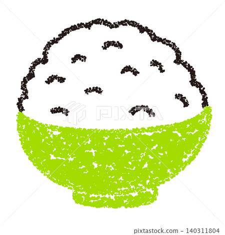 Crayon-style hand-drawn illustrations of food Crayon-style hand-drawn illustrations of food 140311804
