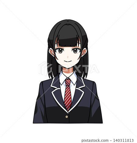 High school girl ① Upper body High school girl ① Upper body 140311813