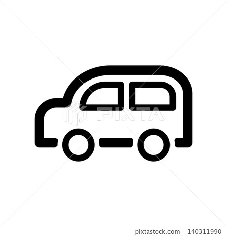 一個簡單的側向汽車圖示。 一個簡單的側向汽車圖示。 140311990