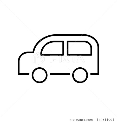 一個簡單的側向汽車圖示。 一個簡單的側向汽車圖示。 140311991