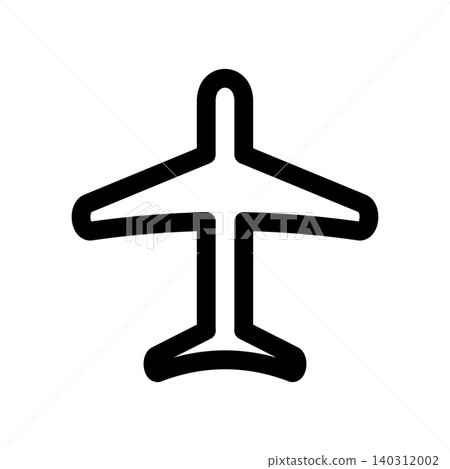 Simple airplane icon Simple airplane icon 140312002