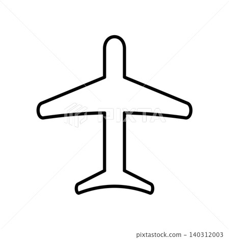 Simple airplane icon Simple airplane icon 140312003