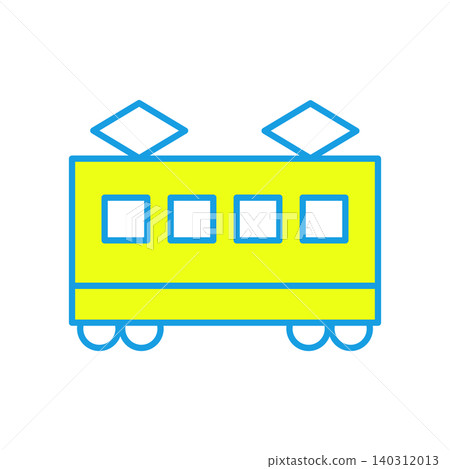 A simple train icon viewed from the side. A simple train icon viewed from the side. 140312013